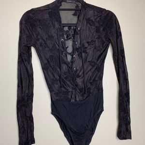 Sheer Longsleeve body suit